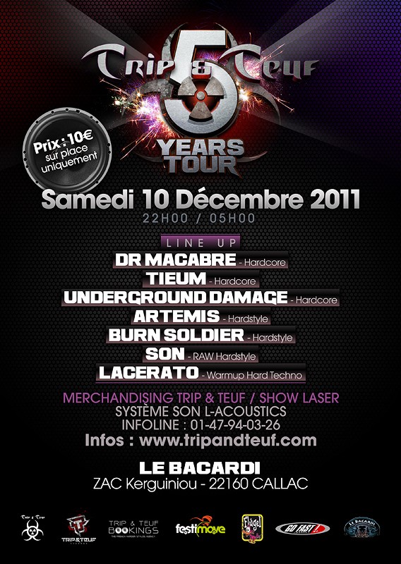 5 YEARS TOUR 2011 - BZH EDITION - LE BACARDI - 10/12/11 Bacard13