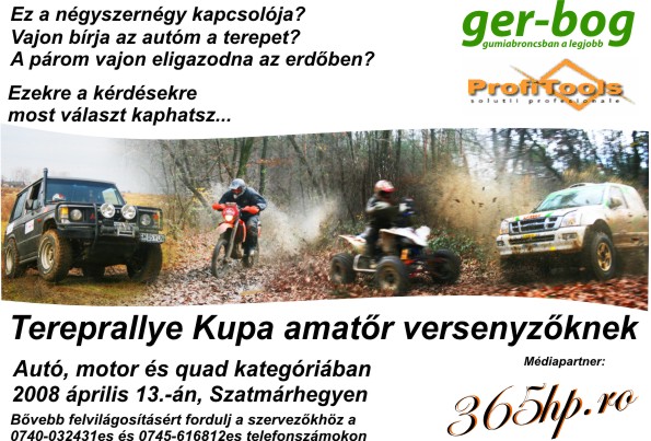 GerBog-Profitools tereprally kupa: amatr versenyzknek! Plakat10