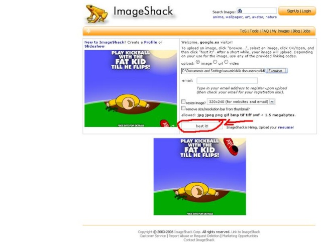 GUIA: Subir imgenes a Imgeshack Imagen17