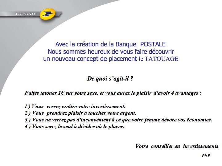 La crise: La Poste a des solutions !. Lapost10