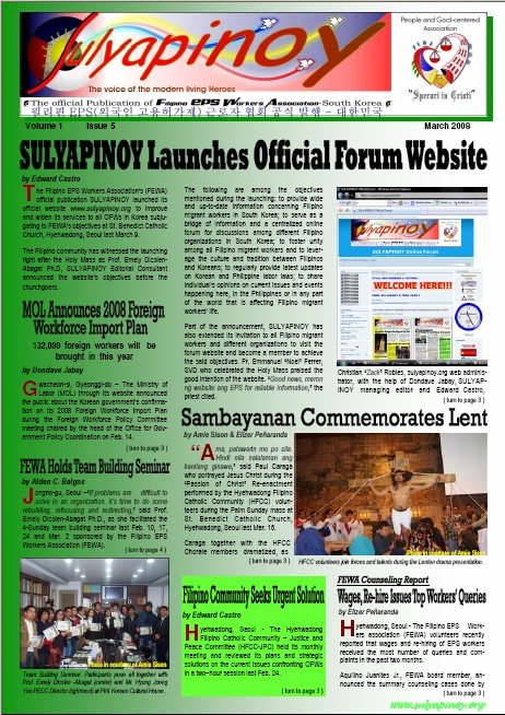 SULYAPINOY MARCH Issue 'PDF File' is now available Slp_fr12