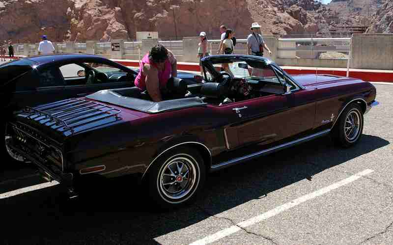 Mustang Club of Las Vegas Hoover dam 2008 exhibition Cabrou10