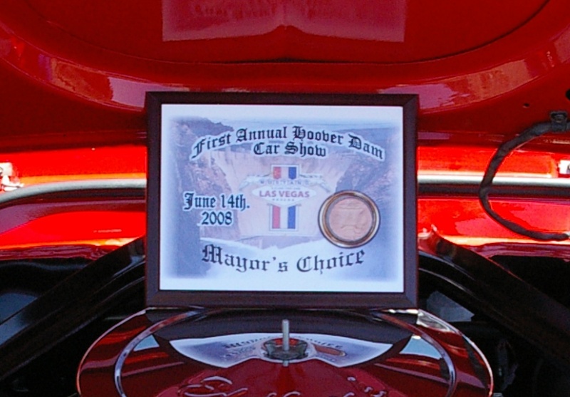 Mustang Club of Las Vegas Hoover dam 2008 exhibition Certif10