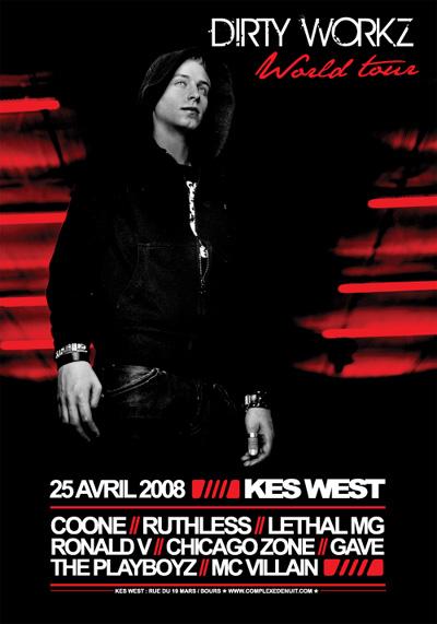 Dirty Workz World Tour @ Kes West - 25/04/08 Kesmq310