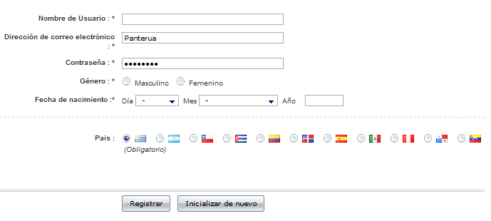 Ayuda con perfil perzonalizado (banderas de los países) 0510