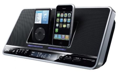 Double Dock iPod et iPhone Jvcpn710