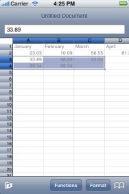 L’iPhone éditera des fichiers Excel Skitch11