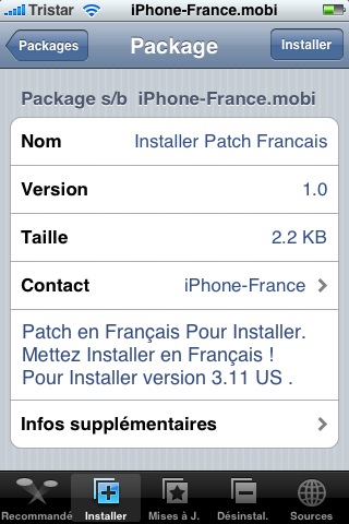 Nouvelle Application Patch Français Installer Snap_025