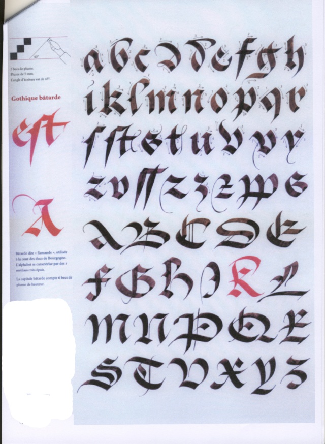 Calligraphie : Alphabets Gothiq11