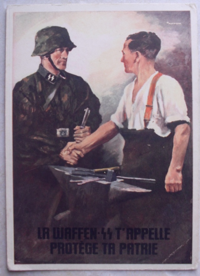 CARTE LA WAFFEN SS T’APPELLE    PROTEGE TA PATRIE Propag10