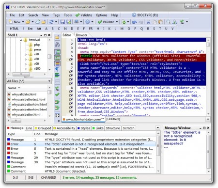 حصريا  CSE HTML Validator Professional 11.0  لعرض وتحرير ملفات  HTML 92c80210