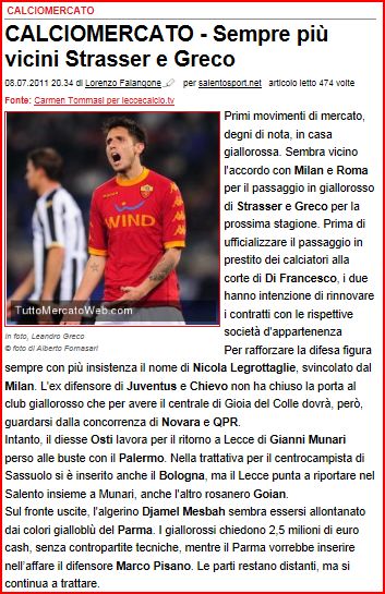 CALCIOMERCATO ESTIVO US LECCE (ESTATE 2011) - Pagina 10 Cattur12