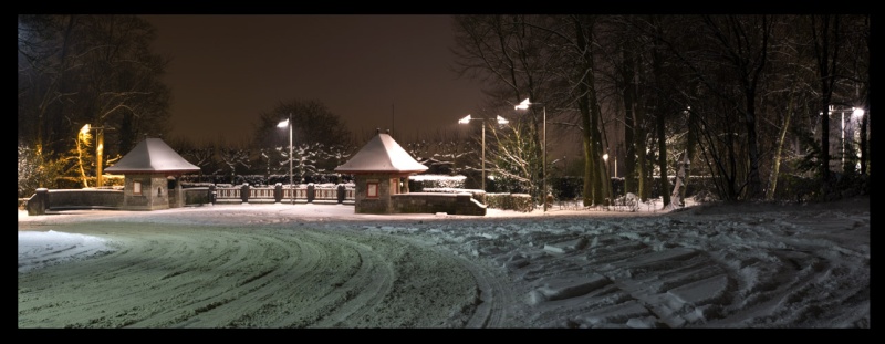 Citadelle de Namur la nuit et la neige Verdur10