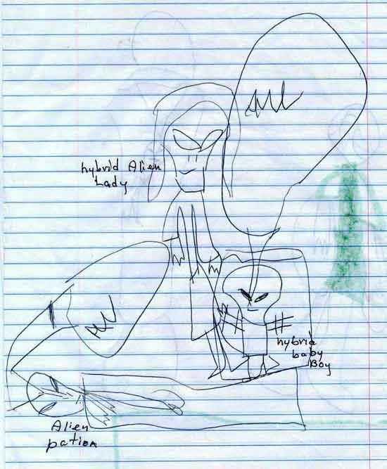 DESSINS D'ENFANTS ABDUCTÉS Alien219