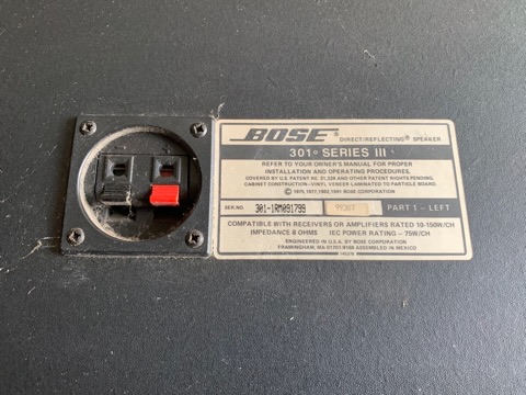 BOSE 301 series III speaker  (Used) 179cf410
