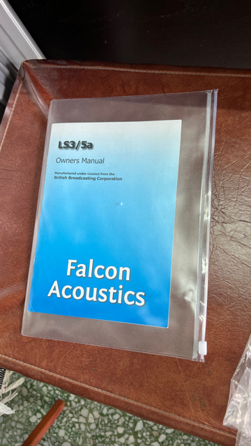 Falcon Acoustics LS3/5A Yew Wood Finishing  Discontinued Silver Badge 15Ohms speaker (Used) 64758810