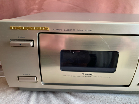 Marantz SD-63 3 head cassette deck champagne gold color (Used) A005e410