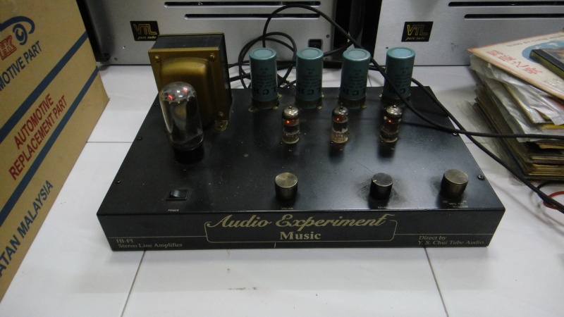 Audio experiment music tube preamplifier & SG 50 tube power amplifier (Used)SOLD Dsc01933