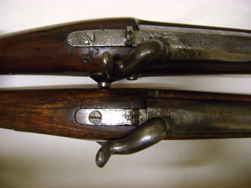 Fusil 1854 de la Garde, comparaisons entre les systèmes 1842 et 1853, 54 et 57. Dsc06086