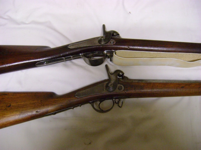 Fusil 1854 de la Garde, comparaisons entre les systèmes 1842 et 1853, 54 et 57. Dsc06090