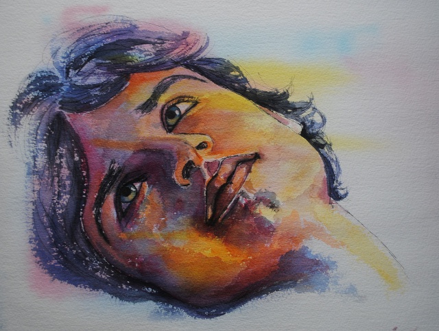 portrait carrment aquarelle  !! Tom_we56