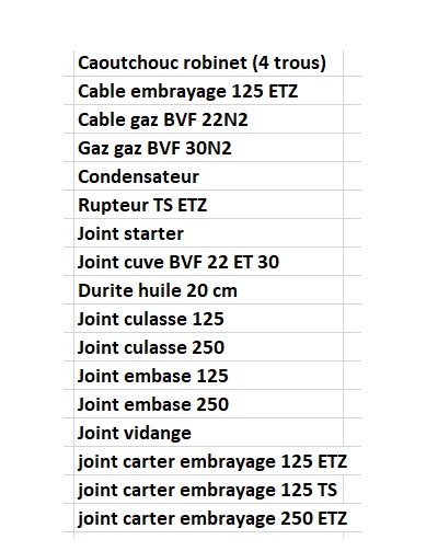 pieces - COMMANDES GROUPEES POUR PETITES PIECES - Page 2 Stock11