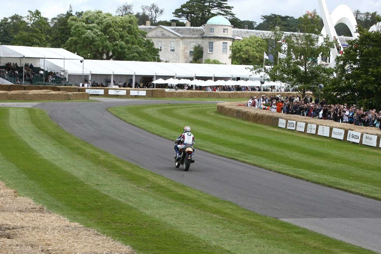 Troy Corser on a legendary BMW at Goodwood B16