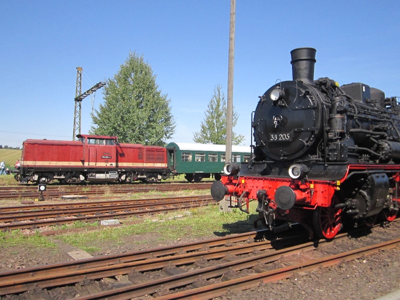 Dampflok 38 205 - der Sächsische Rollwagen Img_0321