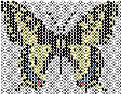 Бабочка Махаон и другие (мозаичное плетение) 890c1810