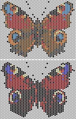 Бабочка Махаон и другие (мозаичное плетение) 9ef4f410