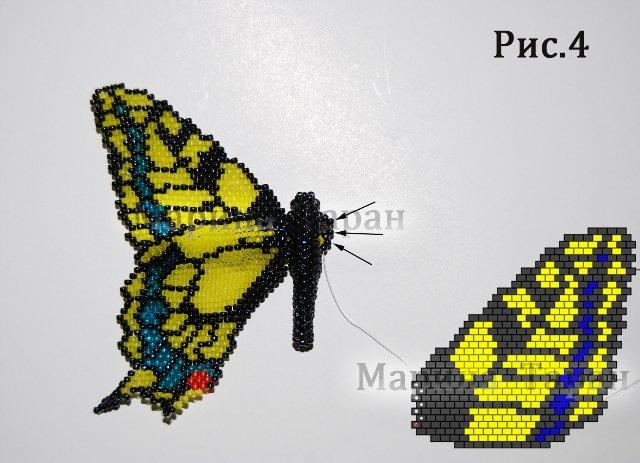 Бабочка Махаон и другие (мозаичное плетение) Df675c10
