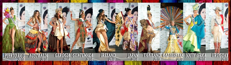 MY FAVORITE TOP 10 "National Costume" MU 09' 10' 11' 201010