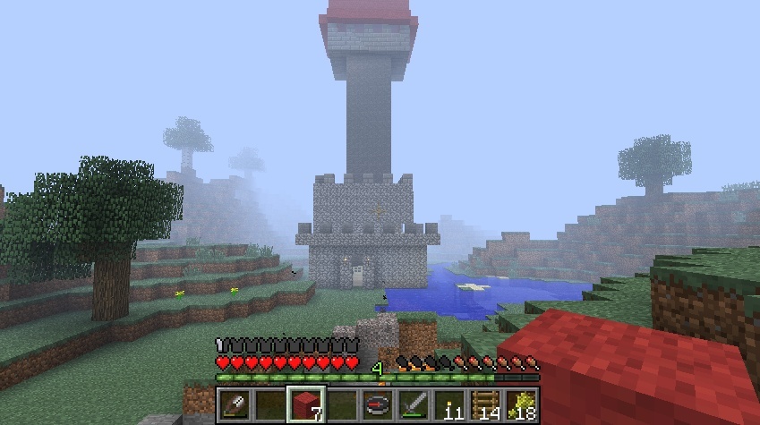 Mi primer castillo Minecraft en modo Suvurvial Sin_ta11