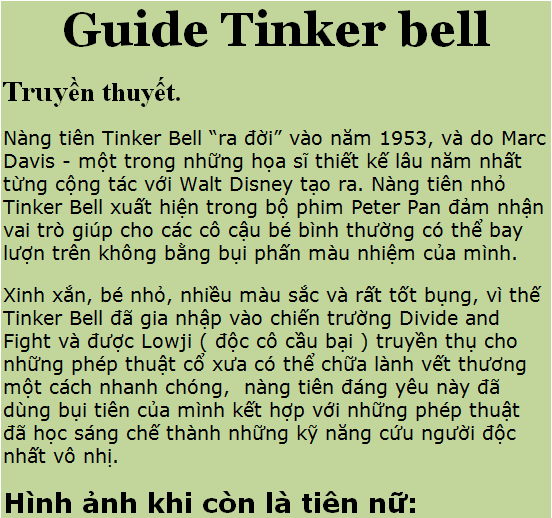 [Guide chọn lọc] Tiên nữ - Tinker Bell 114