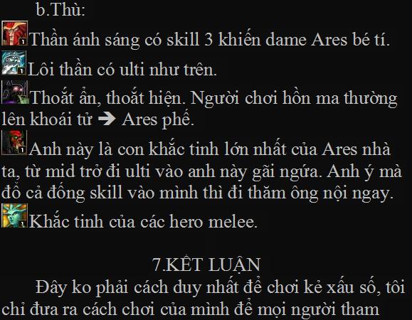 [Guide] Ares-Kẻ xấu số by Ae.Cb.MT 2047