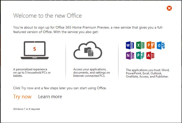 Microsoft chính thức giới thiệu Office 2013 Customer Preview 21033