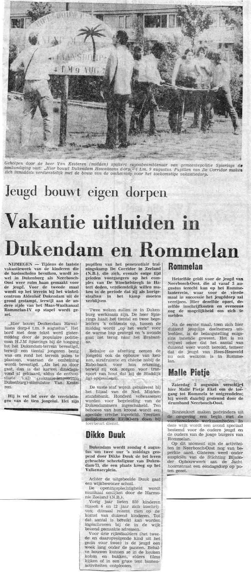 Rommelan en Dukendam, de jaren 1973-1974 Duro7417