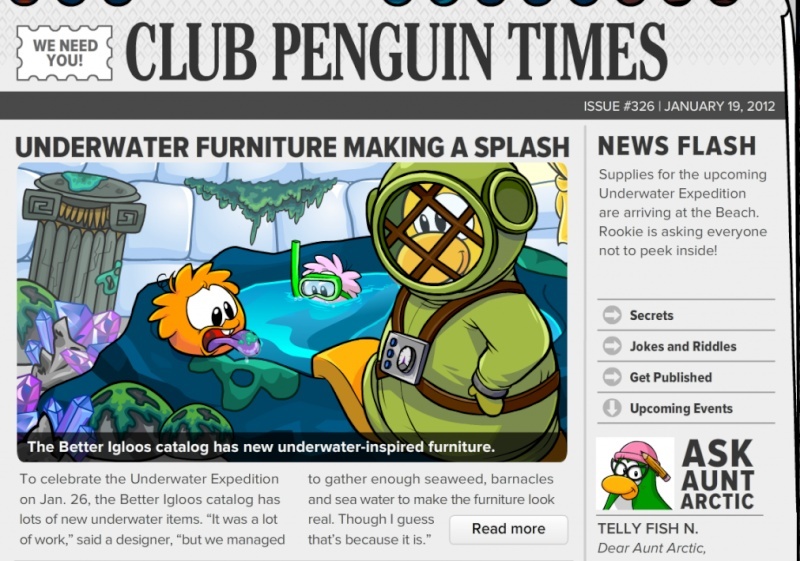 Club Penguin Times Issue #326  326-1011