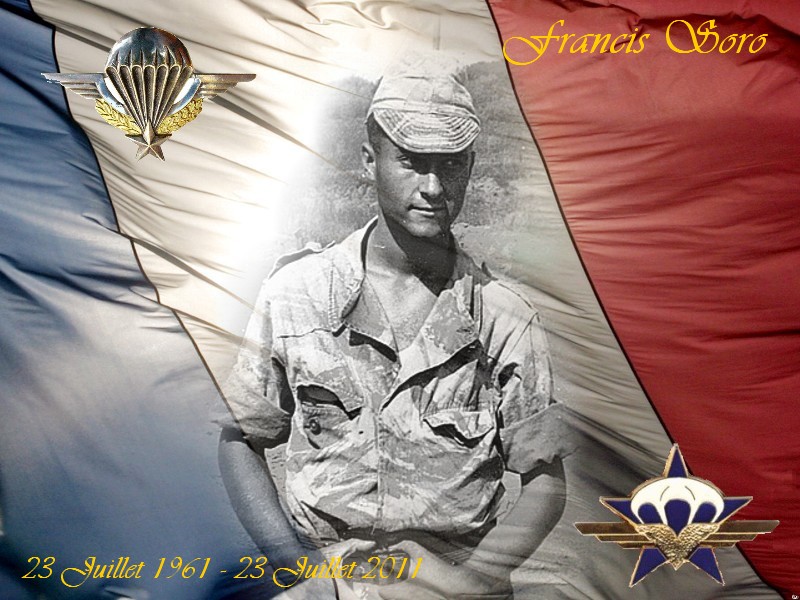 SORO Francis Chasseur Parachutiste 1er RCP assassiné par le FLN 23 juillet 1961 - Page 3 Franci11