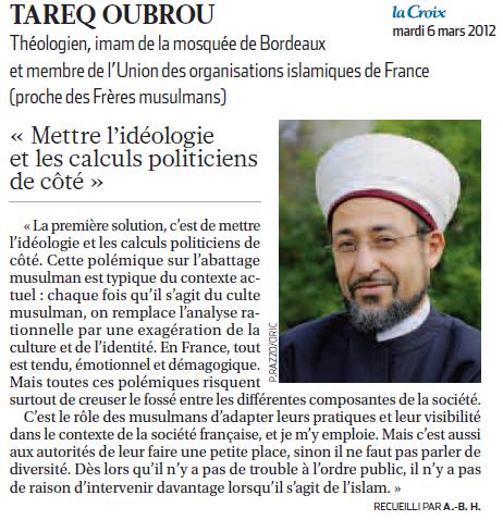 Campagne présidentielle française et Islam - Page 7 Oubrou10