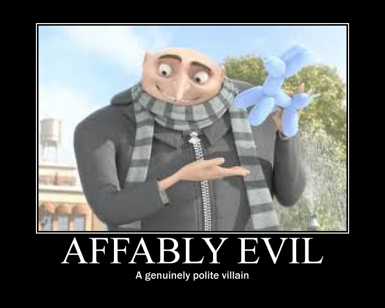 What does "Affably Evil" Mean? 030