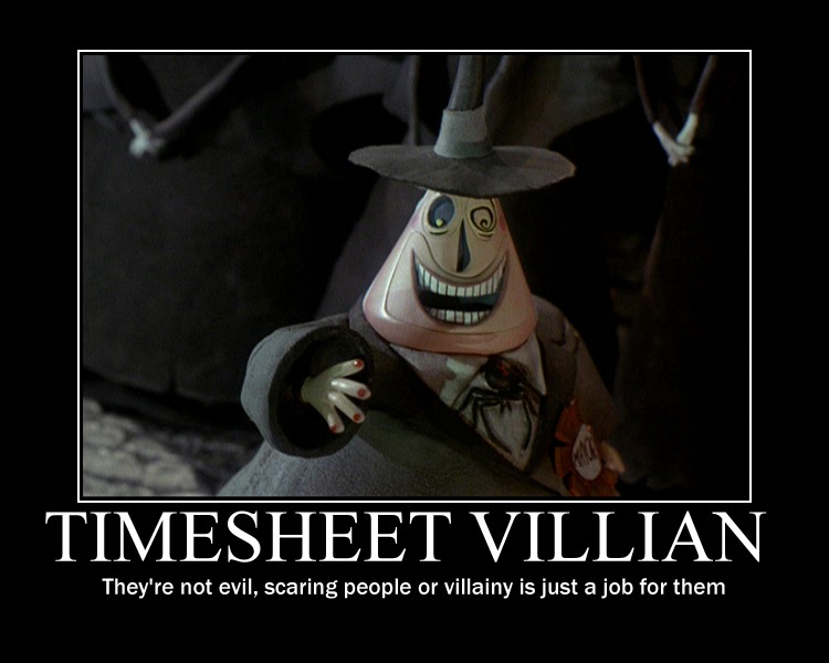 What is the difference between a "Timesheet Hero and a Timesheet Villian" 0486