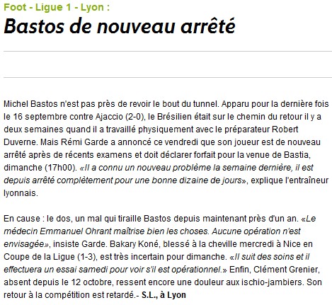 Lyon - Bastia S25