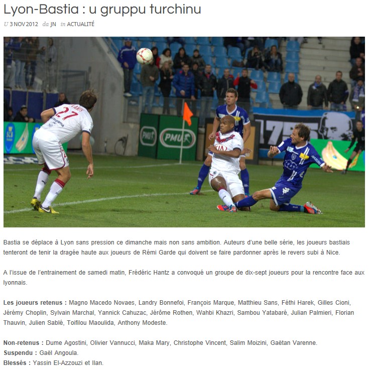 Lyon - Bastia S27