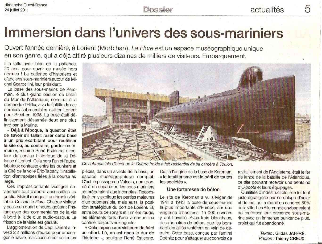[Les Musées en rapport avec la Marine] Sous-Marin  Flore - Page 5 La_flo12