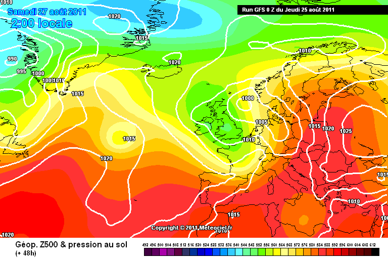 Osservazioni sab. 27 agosto. Gfs-0-12