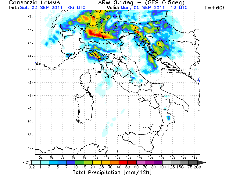 Osservazioni sabato 3 - domenica 4 settembre Pcp12h20