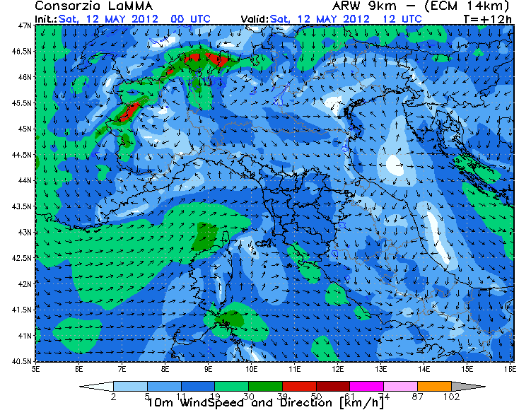 Sfatato il mito della brezza marina che inibisce la salita delle temperature massime? Wind1044