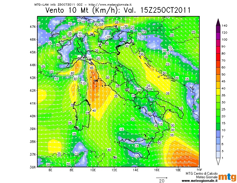 Osservazione 25 e 26 ottobre - maltempo Toscana. Wind_110