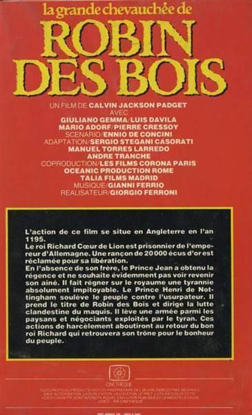 La Grande Chevauchée de Robin des Bois - L' Arciere di fuoco - EL ARQUERO DE SHERWOOD - Giorgio Ferroni , 1971  65130510